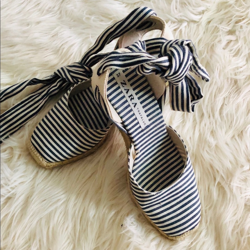 Zara High-Heeled Espadrilles
